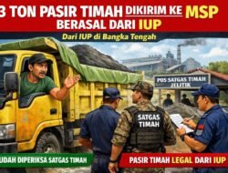 3 Ton Pasir Timah yang Dikirim ke MSP Berasal dari IUP di Bateng